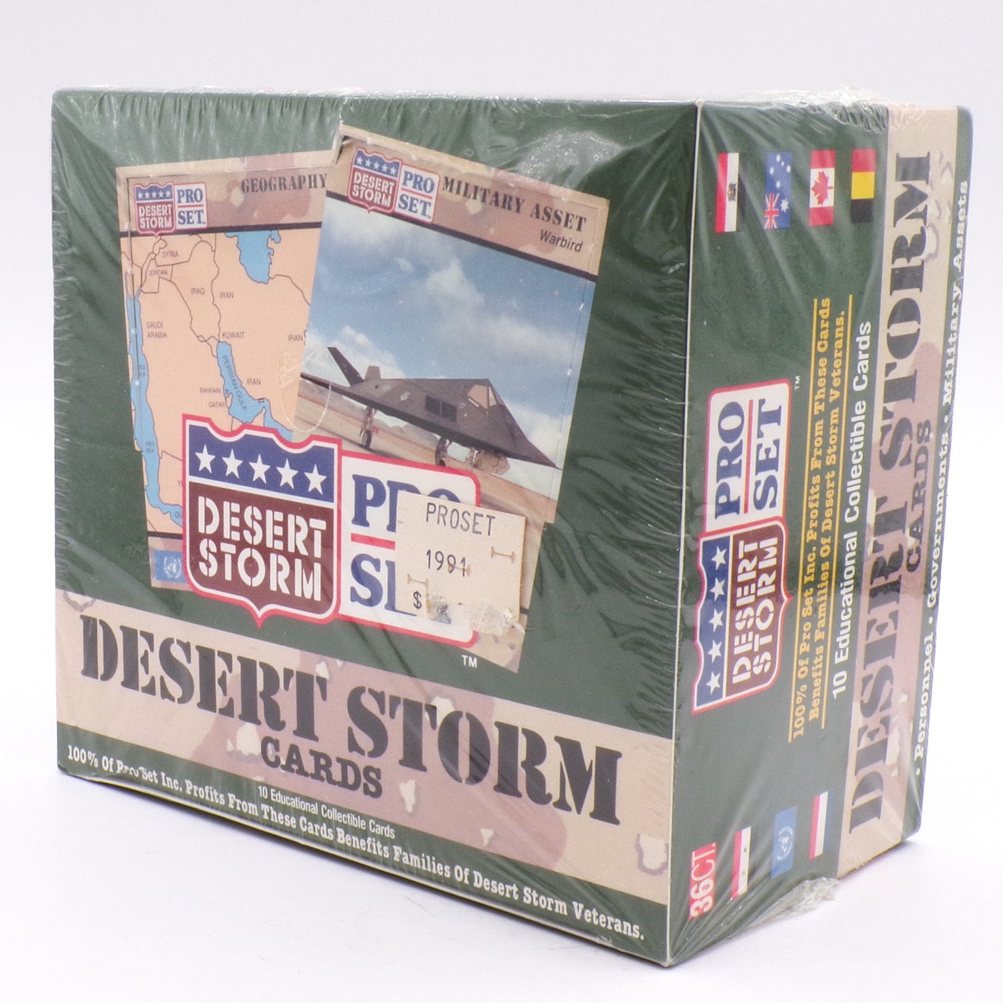 1991 Pro Set Desert Storm Trading Cards Factory Sealed Box