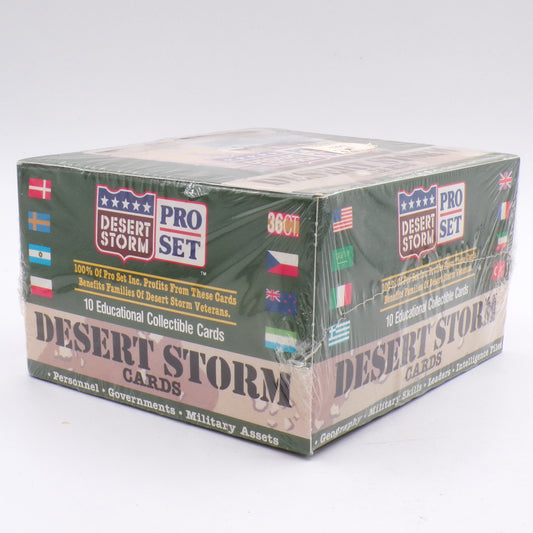 1991 Pro Set Desert Storm Trading Cards Factory Sealed Box