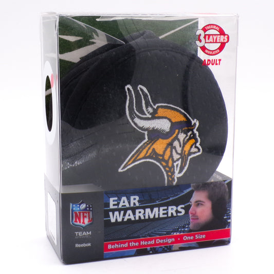 Reebok Minnesota Vikings Thermal Insulated NFL Behind The Head Ear Warmers