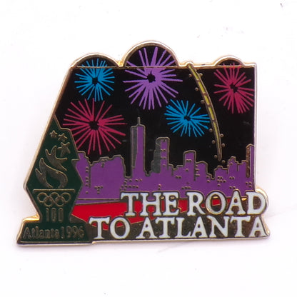 Vintage 1992 'Road to Atlanta' Pre-Olympics 100 Years Sports Collectible Lapel Pin