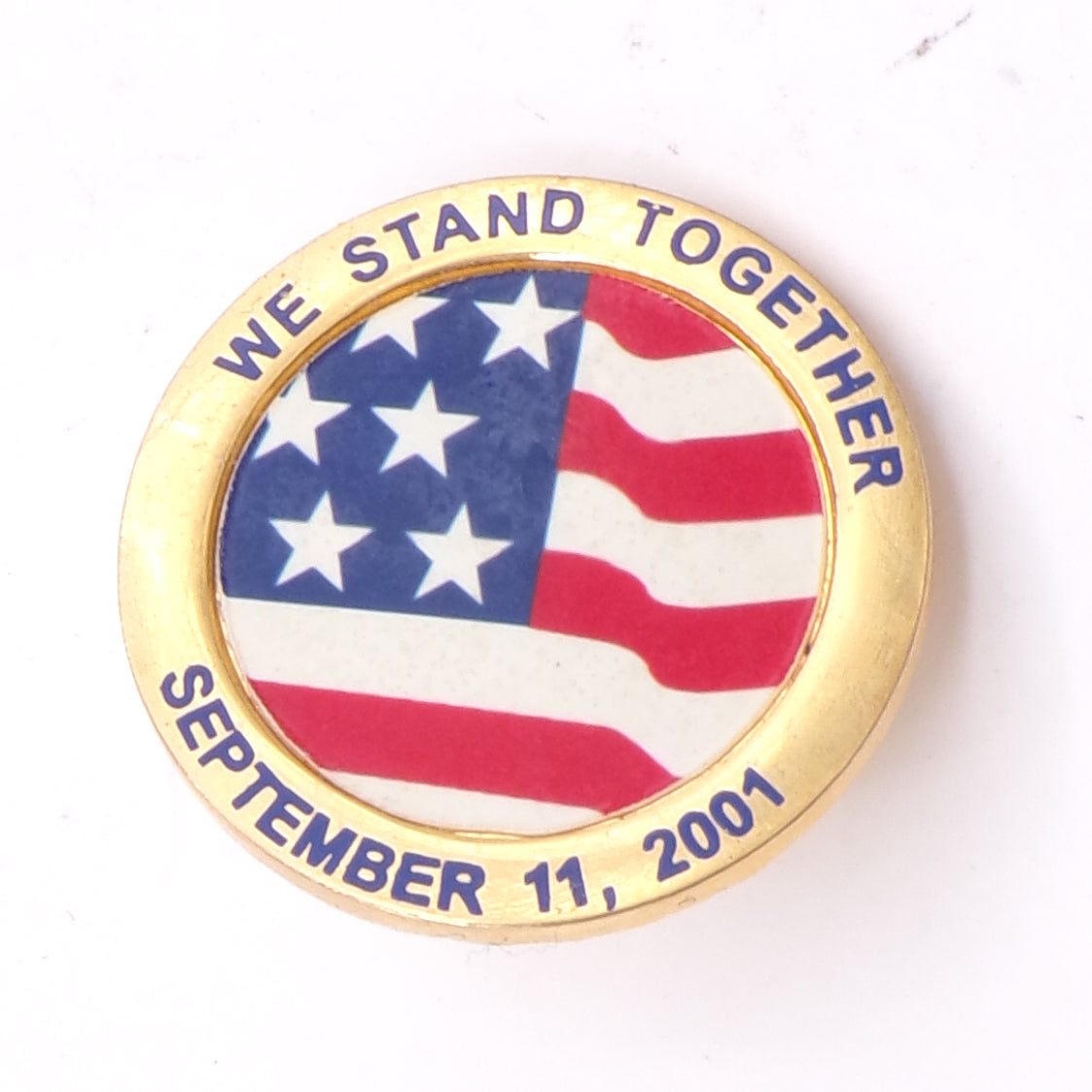 Vintage 2001 September 11th 'We Stand Together' Commemorative Lapel Pin
