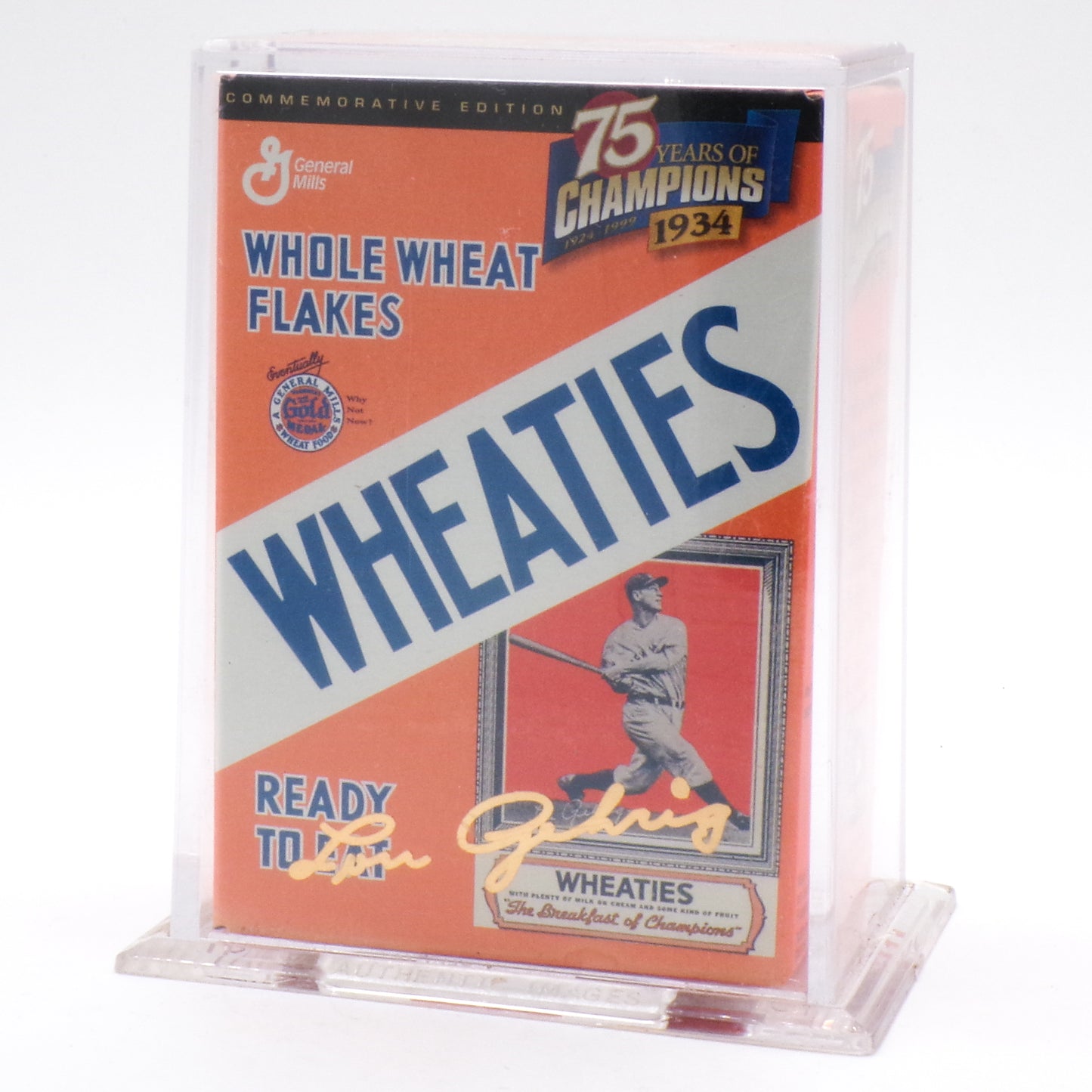 75th Anniversary Mini Wheaties Commemorative Edition Collectible Box Lou Gehrig