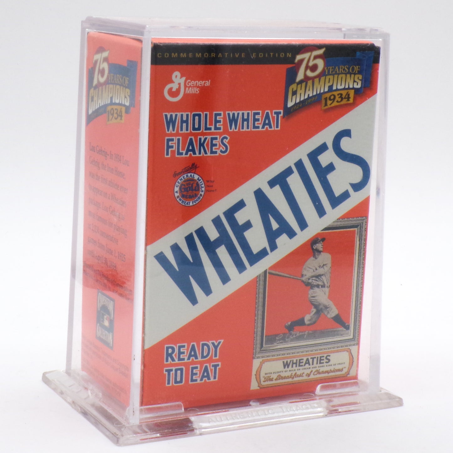 75th Anniversary Mini Wheaties Commemorative Edition Collectible Box Lou Gehrig