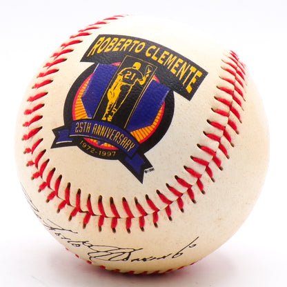 1997 Roberto Clemente 25th Anniversary Baseball Churchs PR Collectible Baseball w/Cube