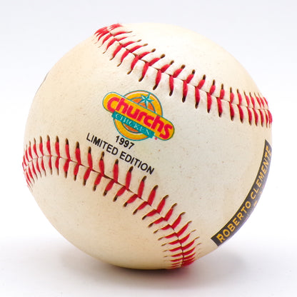 1997 Roberto Clemente 25th Anniversary Baseball Churchs PR Collectible Baseball w/Cube