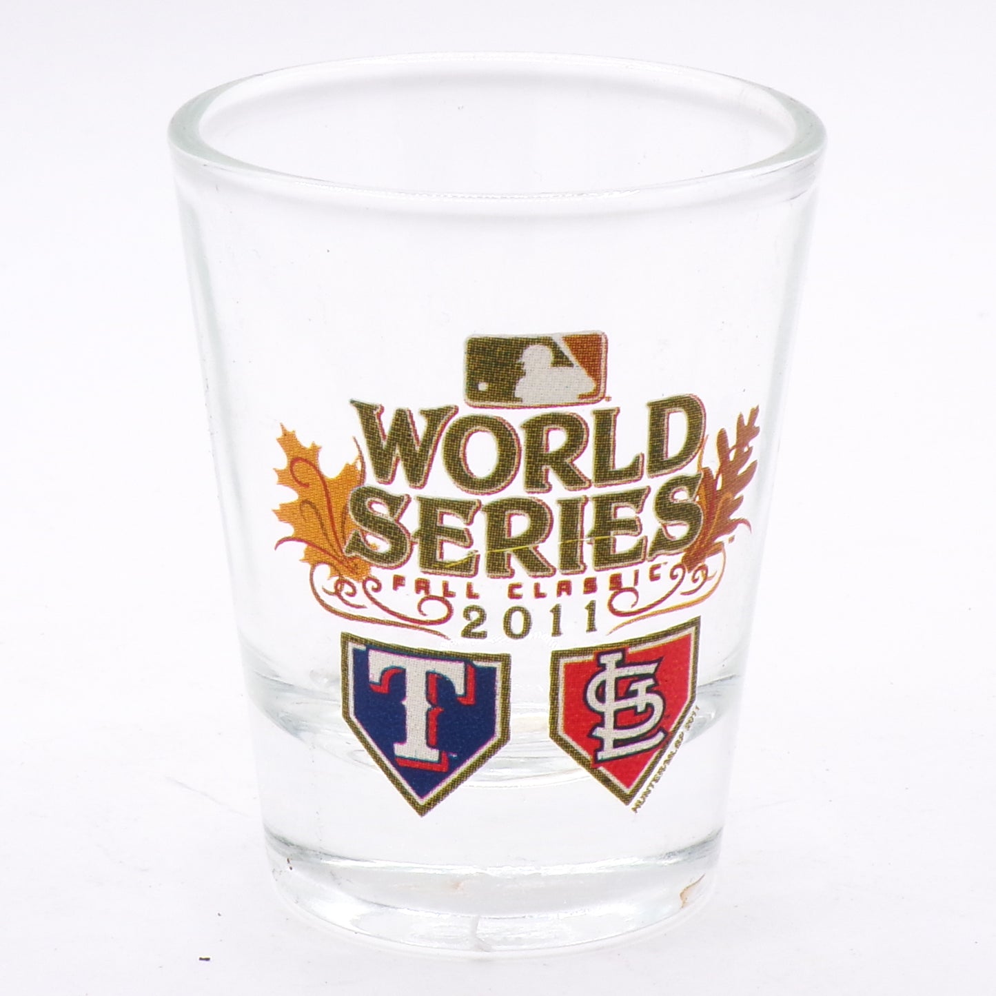Collectible 2011 World Series Cardinals Rangers Fall Classic Shot Glass