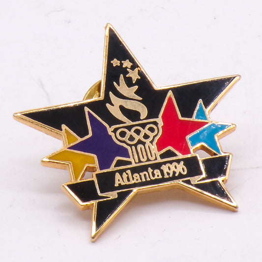 1996 Atlanta 100 Years Olympics Stars Aminco Enamel Lapel Hat Pin