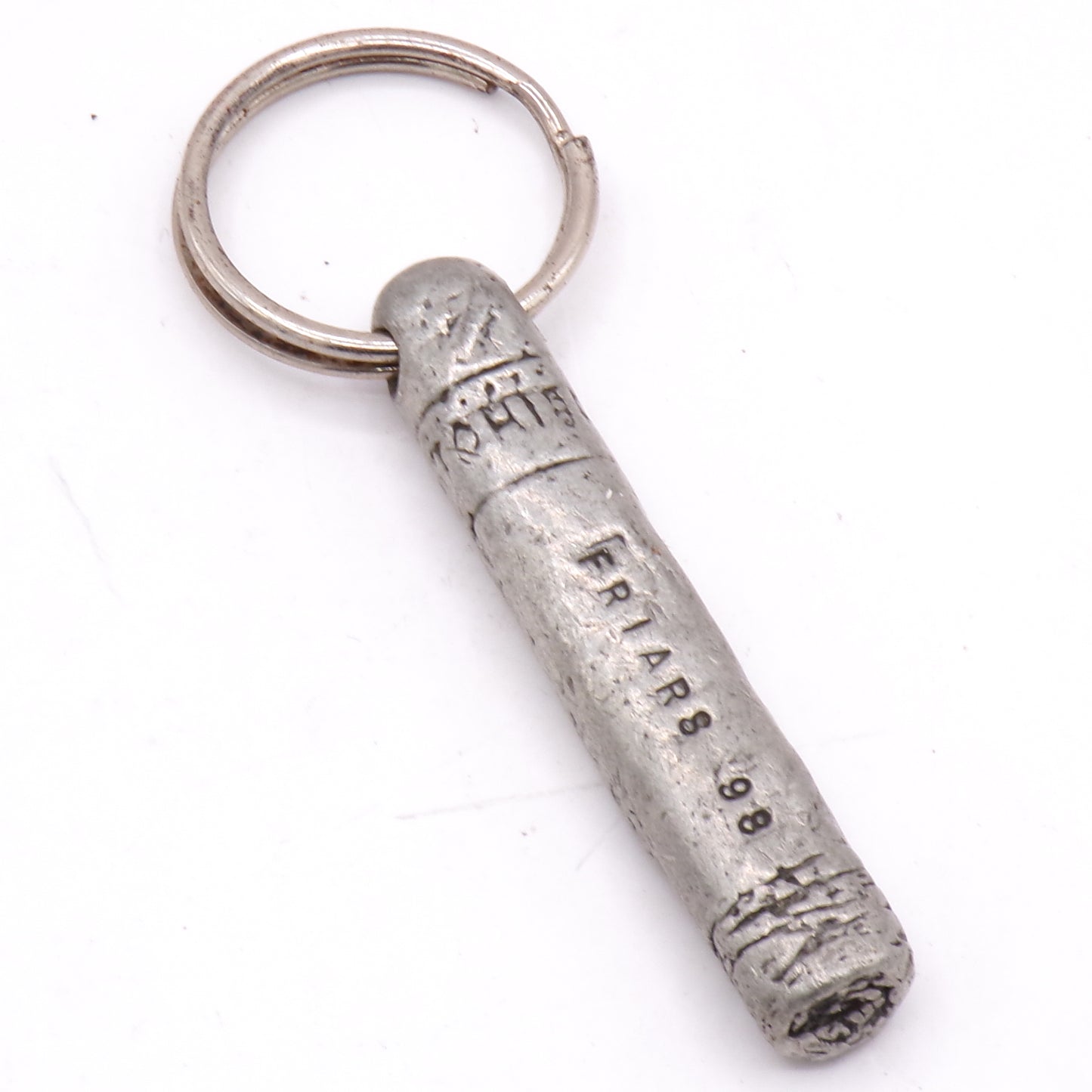 Vintage 1998 L.A. Friars Club Cohiba Cigar Pewter Commemorative Key Ring
