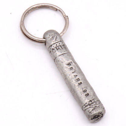 Vintage 1998 L.A. Friars Club Cohiba Cigar Pewter Commemorative Key Ring