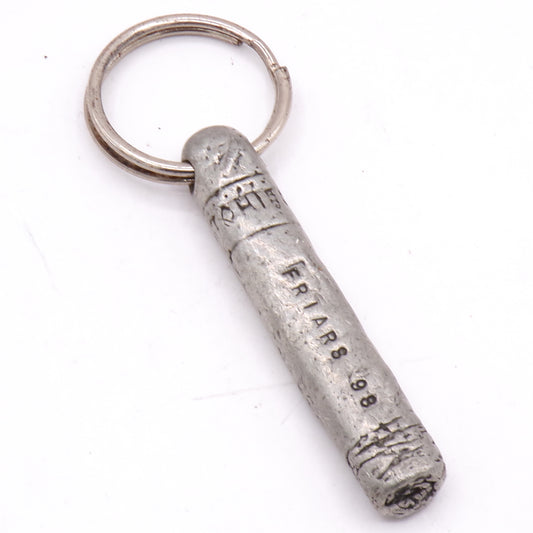Vintage 1998 L.A. Friars Club Cohiba Cigar Pewter Commemorative Key Ring