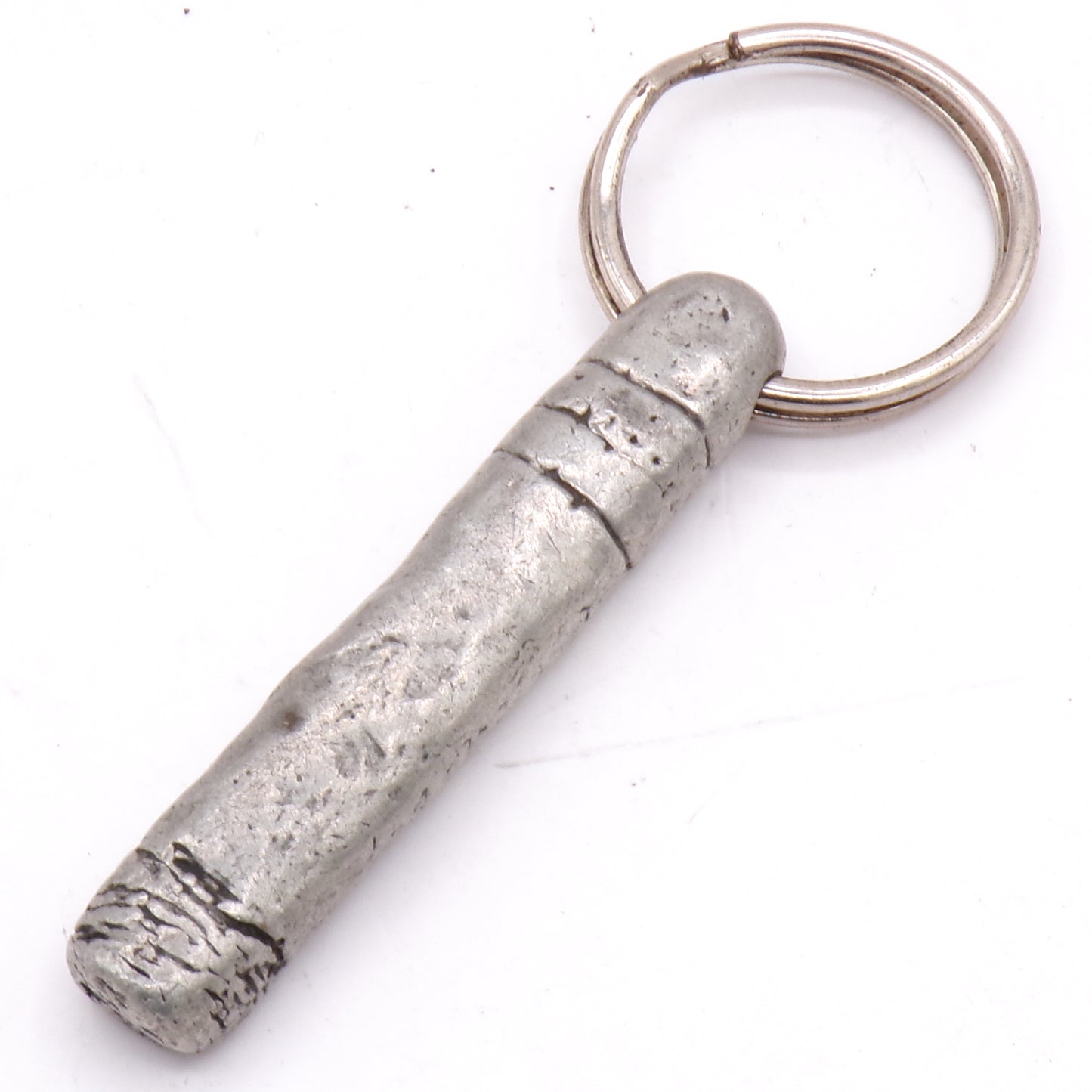 Vintage 1998 L.A. Friars Club Cohiba Cigar Pewter Commemorative Key Ring