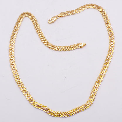 18" Italy 750 Stamped Gold Filled Necklace