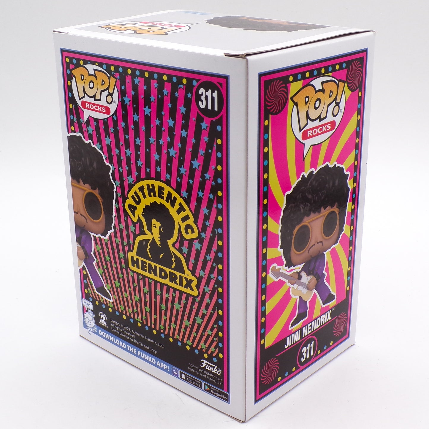 Funko Pop Rocks Jimi Hendrix #311 2023 SDCC Exclusive Vinyl FIgure