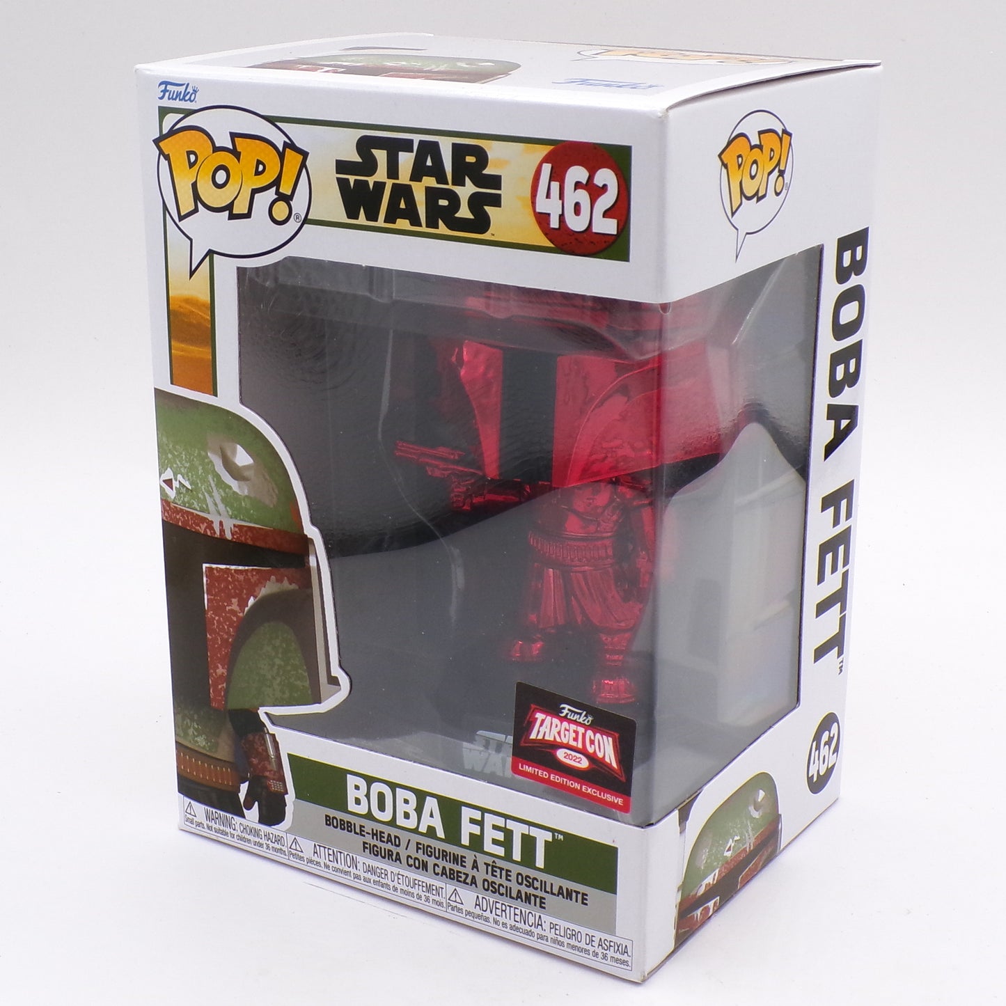 Funko Pop Star Wars: #462 Boba Fett Red Chrome Target Con Exclusive