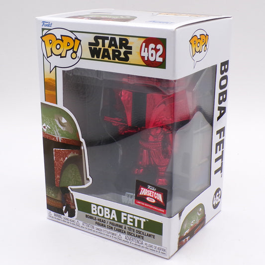 Funko Pop Star Wars: #462 Boba Fett Red Chrome Target Con Exclusive