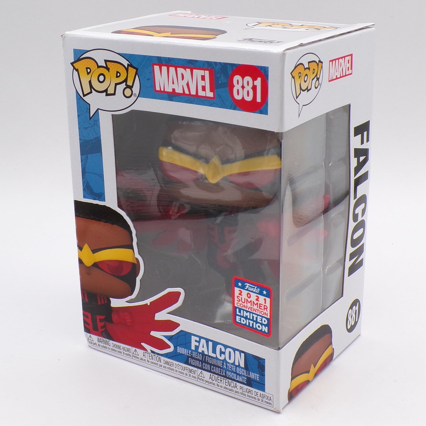 Funko Pop Marvel Falcon 2021 SDCC Exclusive #881 Vinyl Bobblehead