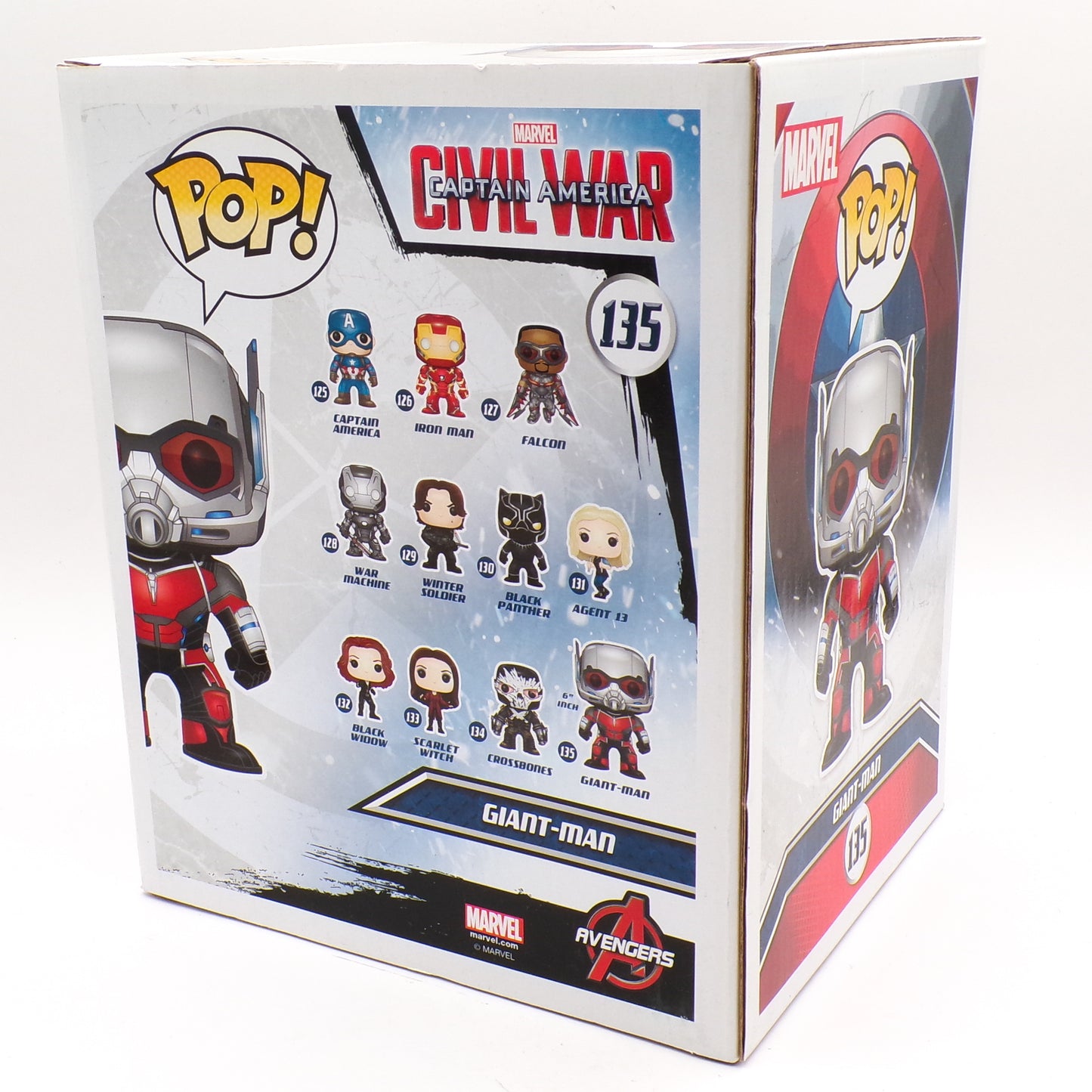 Funko Pop Giant-Man #135 Vinyl Bobblehead Captain America Civil War