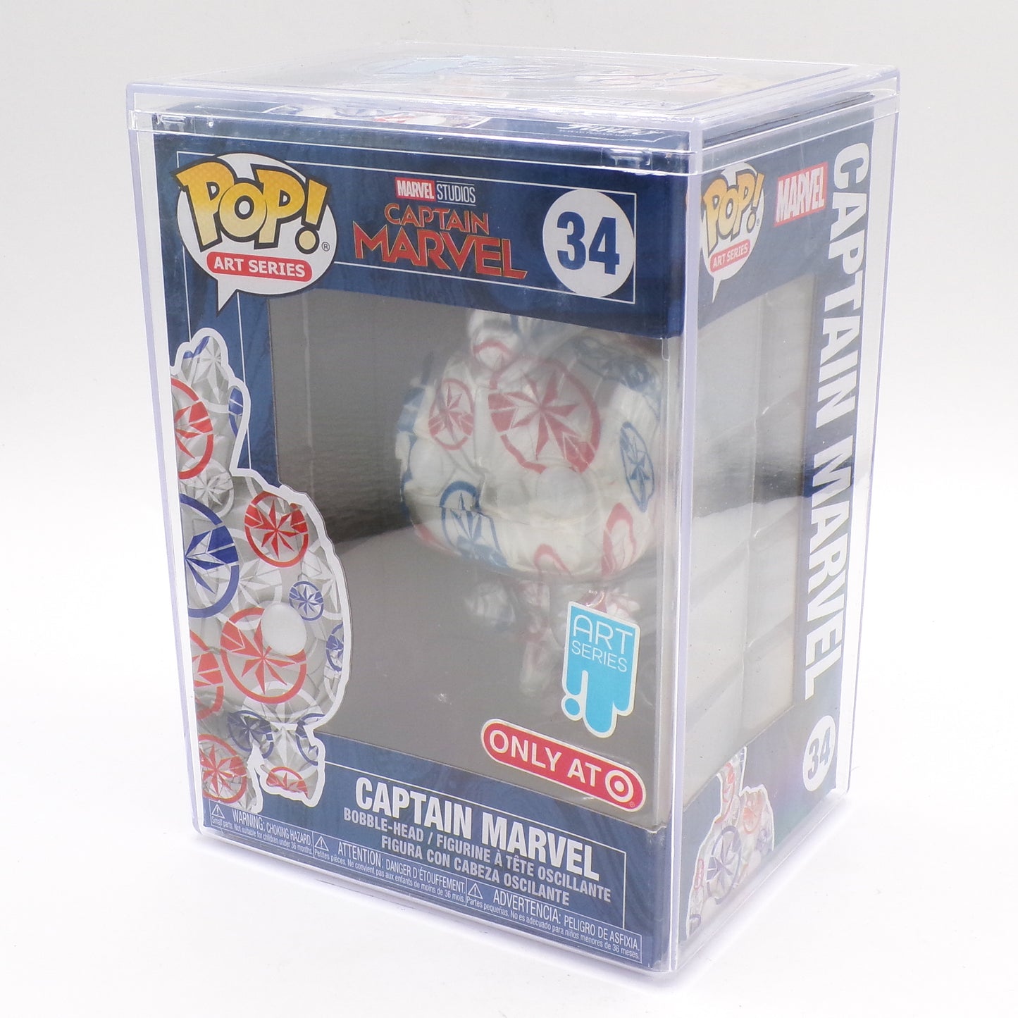 Funko Pop Art Series: Captain Marvel#34 (Target Exclusive) Hard Protective Case