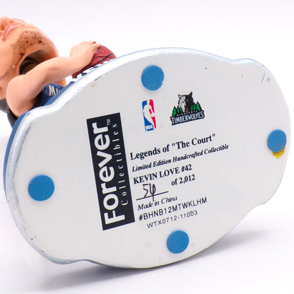 Numbered 2012 Kevin Love #42 Handcrafted LE Timberwolves Bobblehead #/2012
