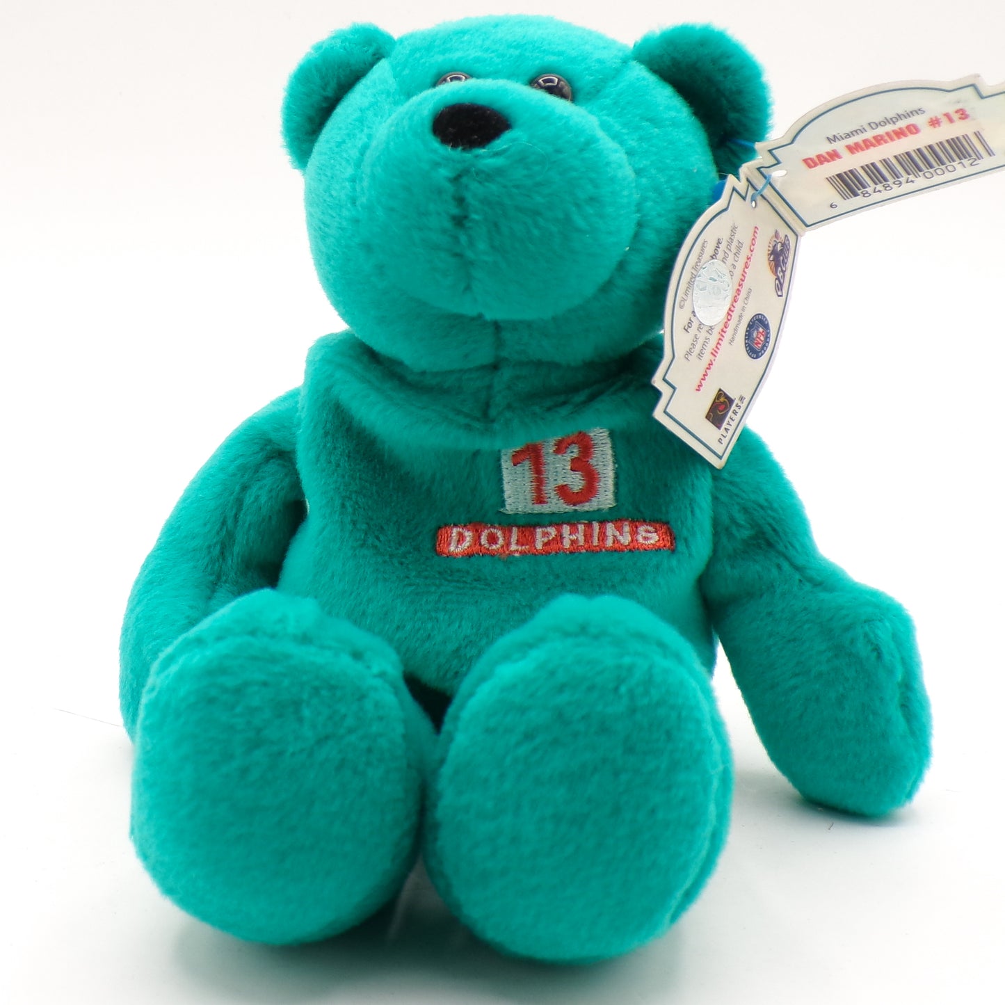 1998 Miami Dolphins Dan Marino #13 Beanie Bear Limited Treasures