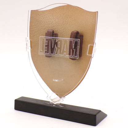 2016 EFX Collectibles Mini 1940s Captain America Shield Replica w/Stand