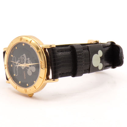 Vintage Lorus Water Resistant Mickey Mouse Goldtone Japan Movt Watch - NWT