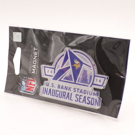 2016 U.S. Bank Stadium MN Vikings Inaugural Season Precision-Cut Magnet