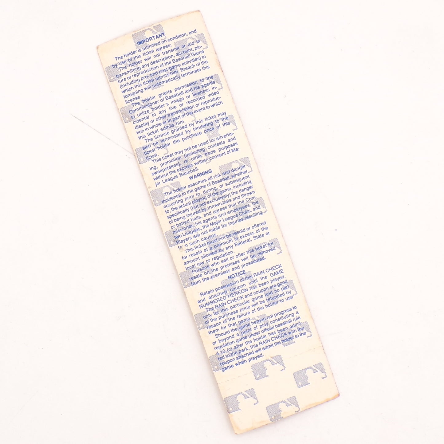 1987 AL Championship MN Twins Game #2 Metrodome Ticket Stub