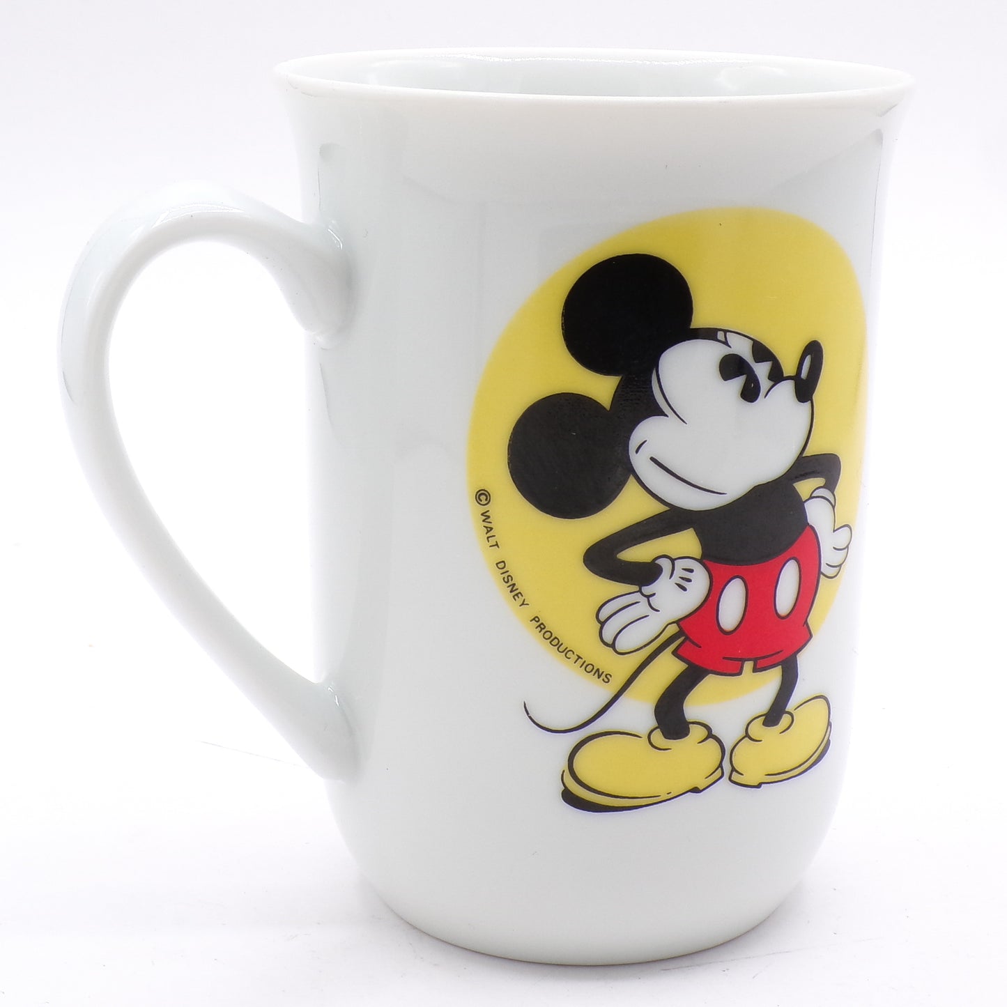 Vintage Disneyland/World Mickey Mouse Porcelain Japan Coffee Tea Mug