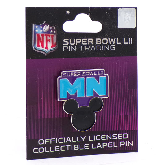 2018 Super Bowl LII Minnesota MN Mickey Mouse Collectible Lapel Pin