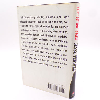 SIGNED I Ain't Got Time to Bleed Jesse Ventura 1st Print/Edition Mint