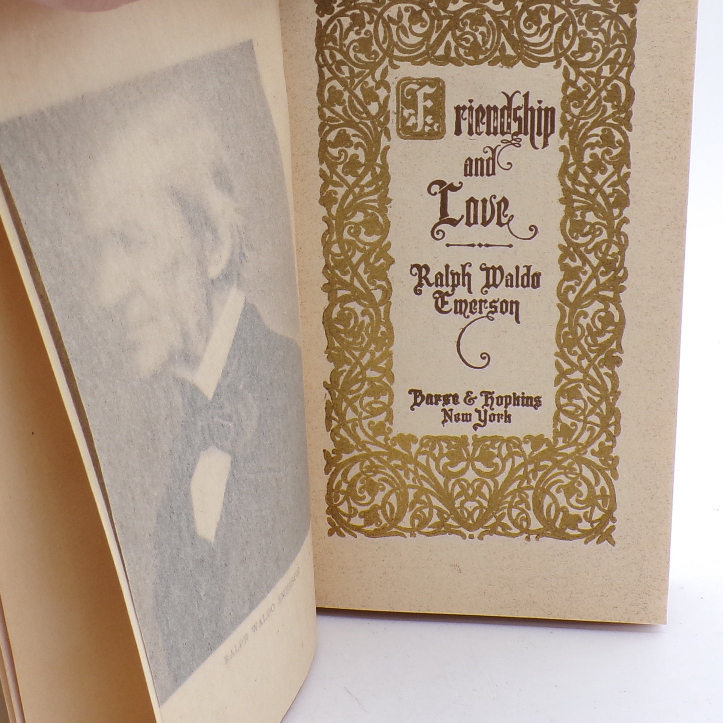 Rare 1910 Ralph Waldo Emerson Love and Friendship 1st Edition Barse & Hopkins NY Mint