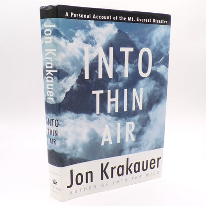 Into Thin Air by Jon Krakauer 1997 Hardcover 1st Edition/1st Print Mint