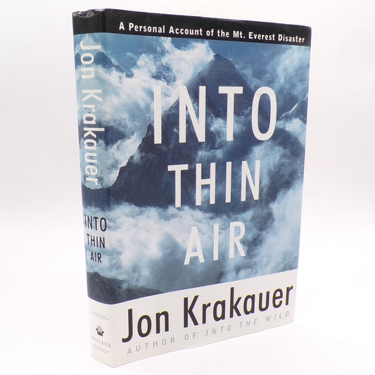 Into Thin Air by Jon Krakauer 1997 Hardcover 1st Edition/1st Print Mint