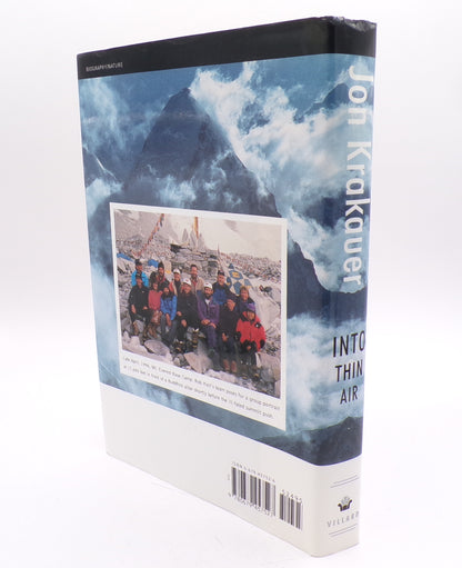Into Thin Air by Jon Krakauer 1997 Hardcover 1st Edition/1st Print Mint