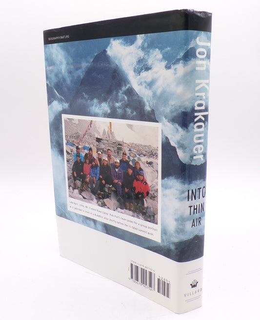 Into Thin Air by Jon Krakauer 1997 Hardcover 1st Edition/1st Print Mint