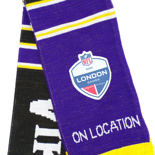 2024 Minnesota Vikings London Games On Location Collectible Scarf