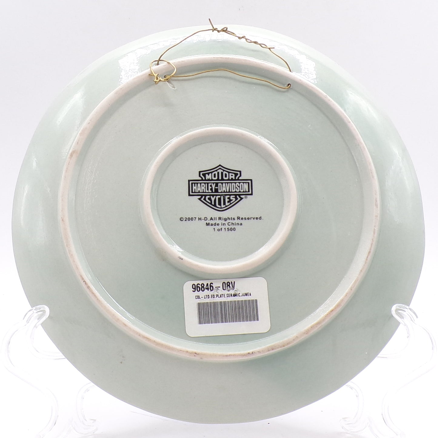 2007 Harley Davidson Motorcycles Factory Ceramic Ltd. Edition Plate 1 of 1500