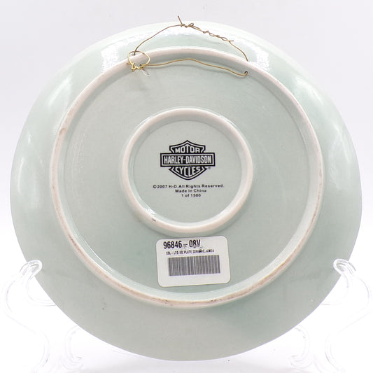 2007 Harley Davidson Motorcycles Factory Ceramic Ltd. Edition Plate 1 of 1500