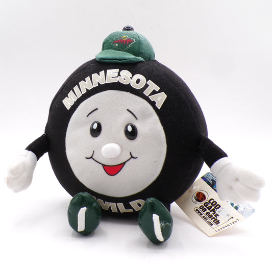 6" Vintage Minnesota Wild Coolest Game on Earth Stuffed NHL Puck NWT