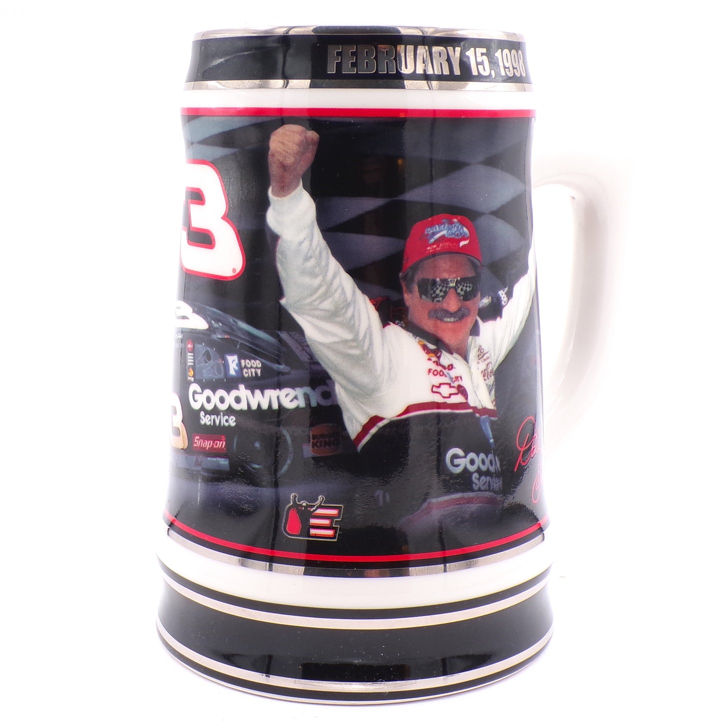 1998 Daytona 500 Victory Dale Earnhardt #3 Motorsports Stein - Numbered w/COA
