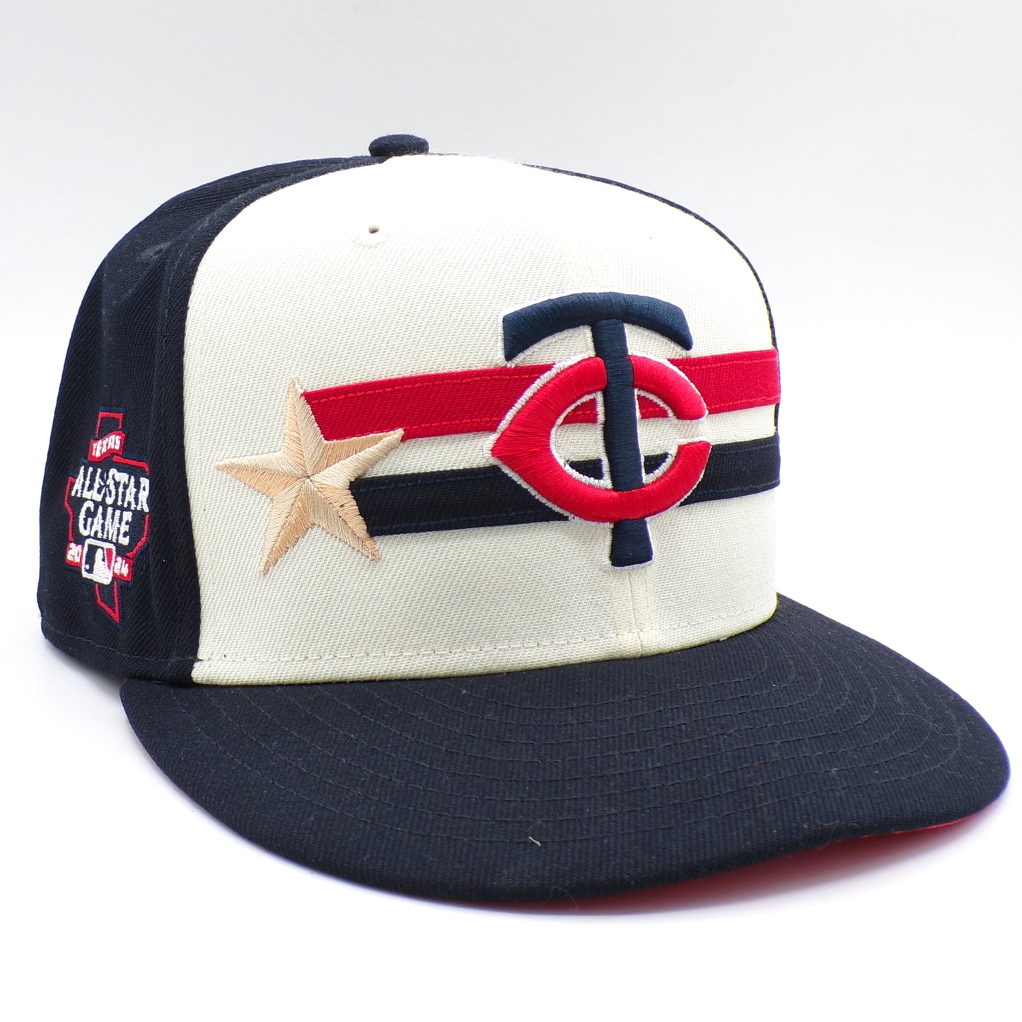 2024 On-Field Only Minnesota Twins Texas All-Star Game 7 1/2 Fitted Hat New