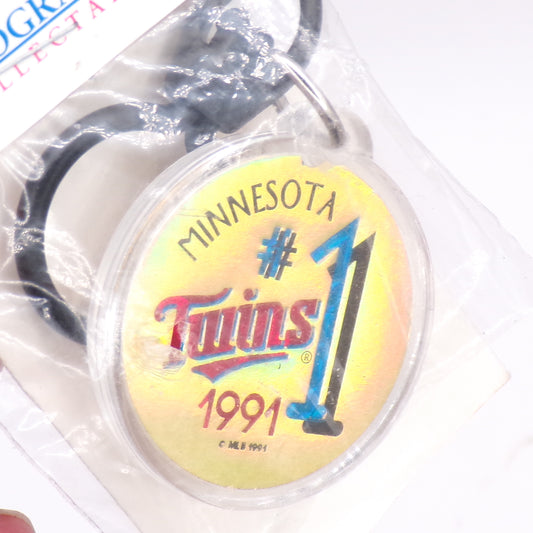 1991 Minnesota Twins #1 MLB Champions Holographic Collectables Key Ring - Sealed