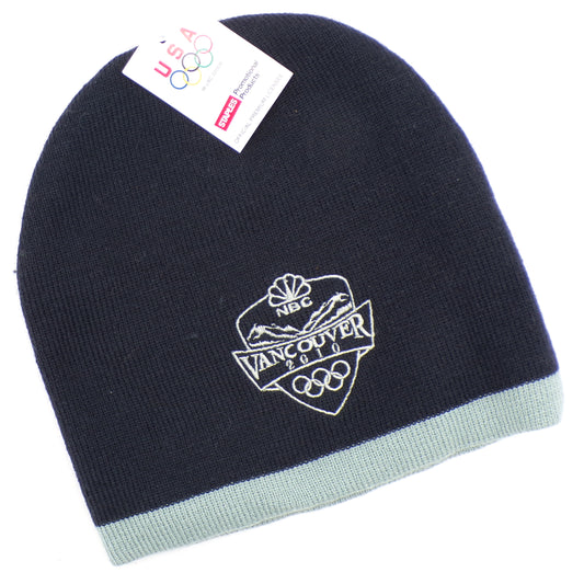 2010 Vancouver Winter Olympics NBC Promotional Knit Beanie Hat NWT