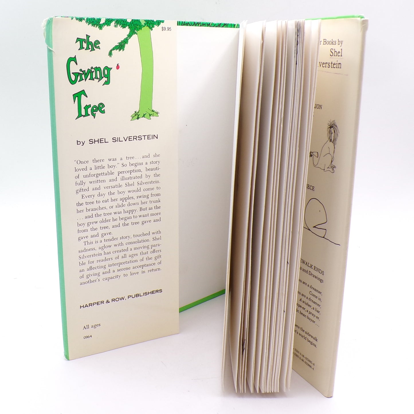 1964 The Giving Tree by Shel Silverstein HC w/Dust Jacket 1st Edition/1st Print Mint