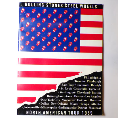 Rolling Stones Steel Wheels 1989 North American Tour Concert Program Mint