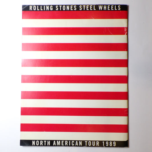 Rolling Stones Steel Wheels 1989 North American Tour Concert Program Mint