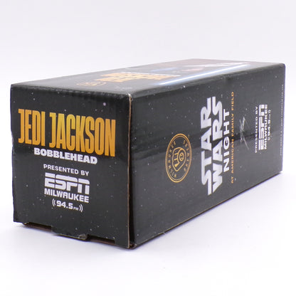 Jackson Chourio Star Wars Night Jedi Jackson SE SGA Brewers Bobblehead NIB