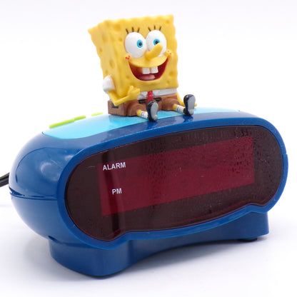 Vintage 2004 Spongebob Squarepants LED Digital Alarm Clock Tested