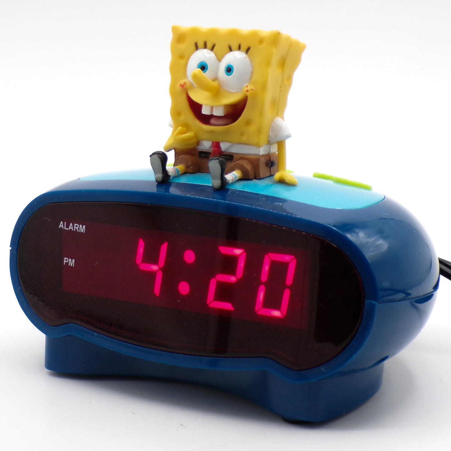 Vintage 2004 Spongebob Squarepants LED Digital Alarm Clock Tested